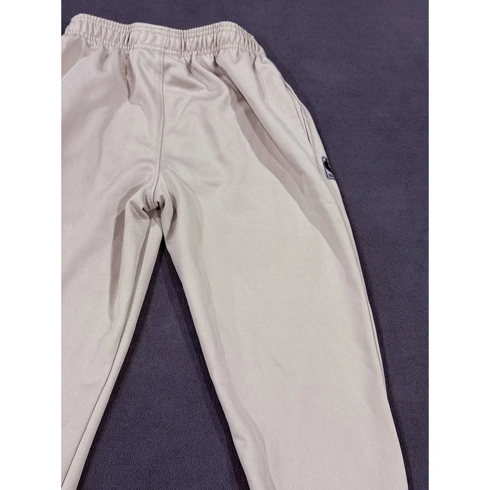 NBA Basketball Joggers Pants Boys 14-16 Beige Mid Rise Tapered Leg Drawstring
